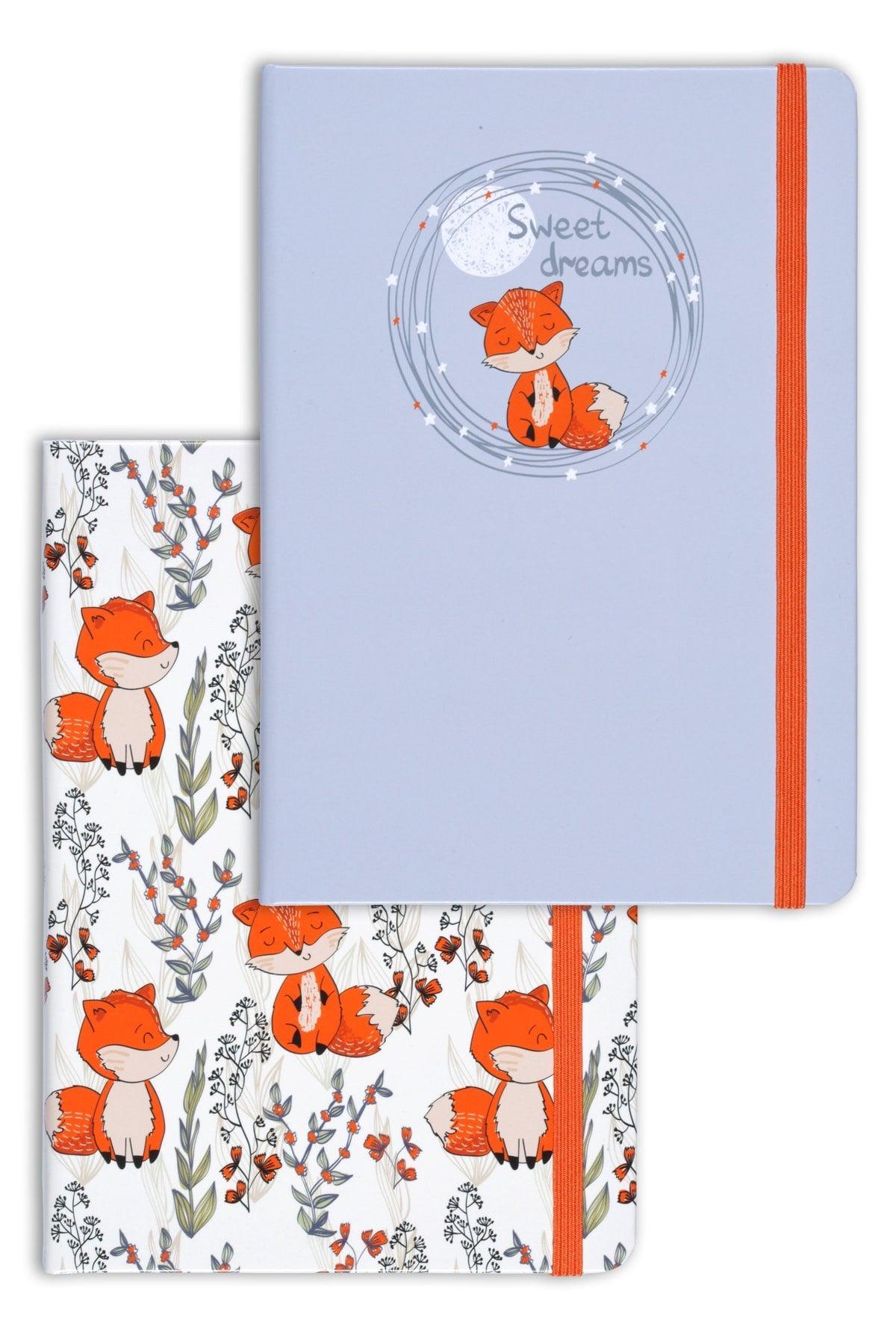 A5 Set Of 2 Notebooks 15x21 Cm Lined Fox