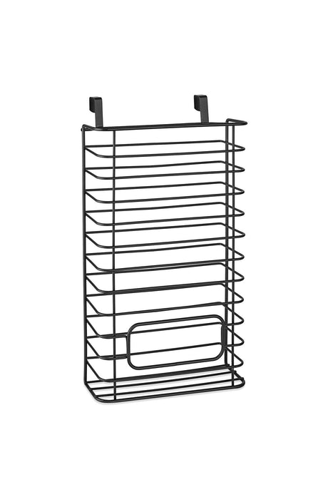 Hanging Bag Holder for Cabinet Door - Black