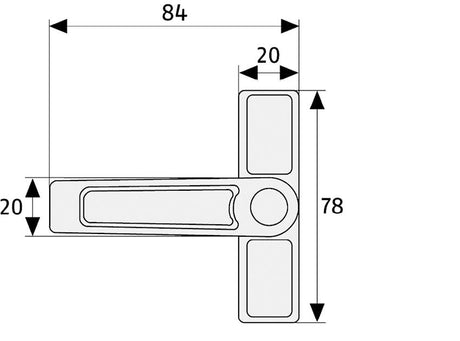 ABUS / Window lock / 2510 / white / GL AL0125 - Swordslife