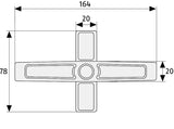 ABUS / Window lock / 2520 / brown / GL AL0089 - Swordslife