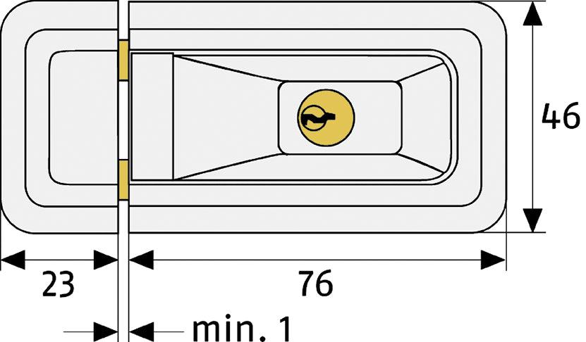 ABUS / Window lock / 3010 / brown / GL AL0089 - Swordslife