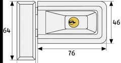 ABUS / Window lock / 3030 / brown / GL AL 0125 - Swordslife