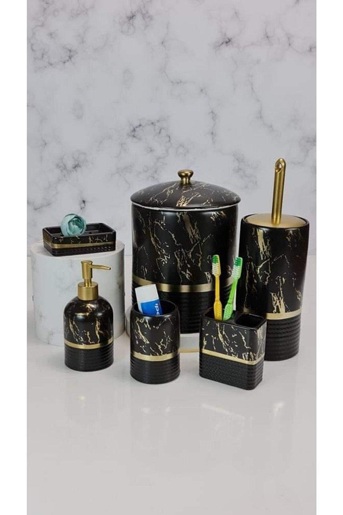 Acr Lux 6 Piece Porcelain Bathroom Set - Swordslife