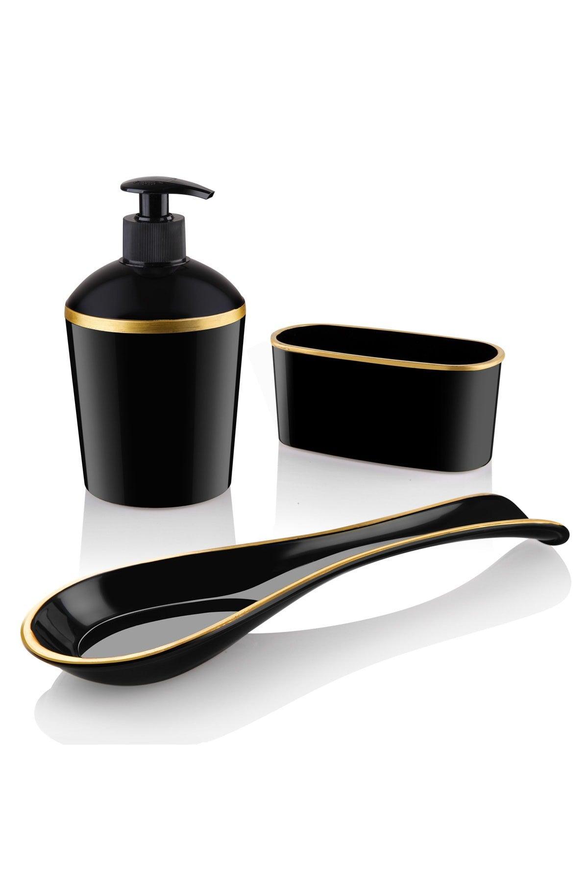 Acrylic Luxury 3 Pieces Gilded Kitchen Set - Swordslife