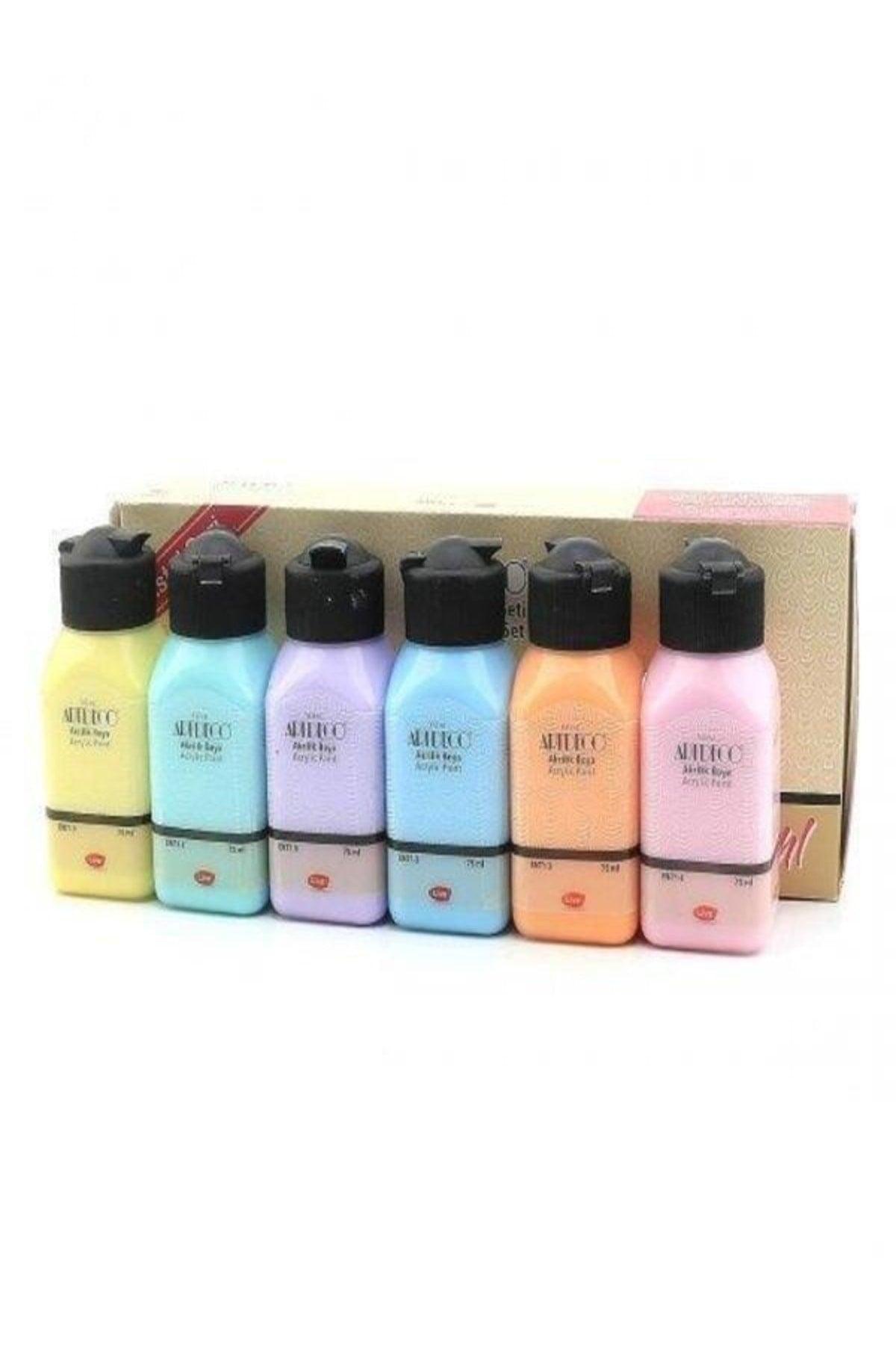 Acrylic Paint 6x75ml Pastel Colors