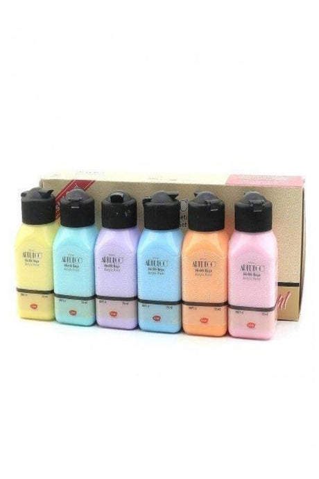 Acrylic Paint 6x75ml Pastel Colors