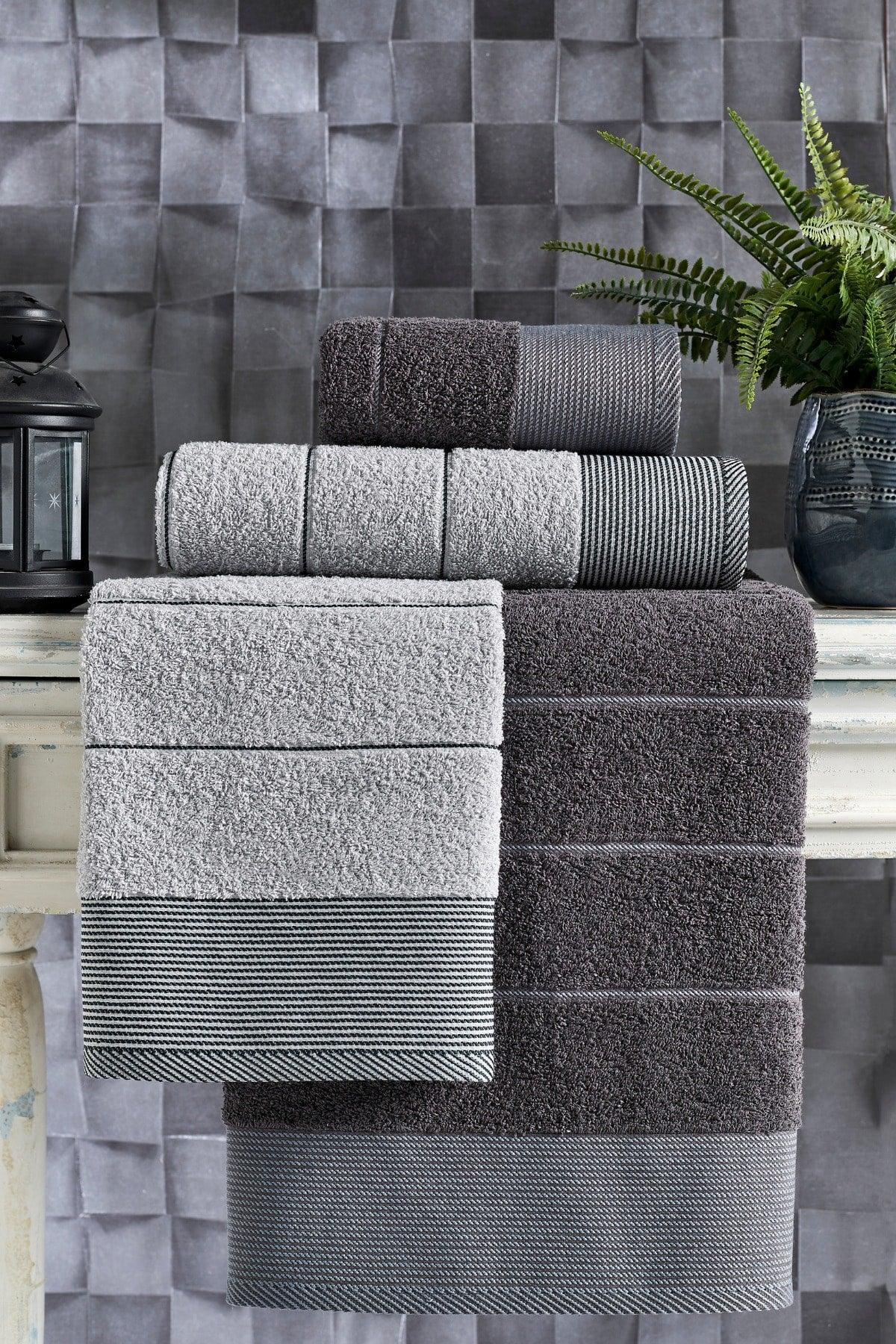 Afilli 4 Pcs Bath Towel Set