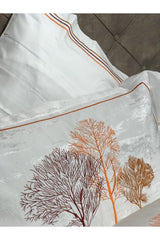 Tree Embroidery Duvet Cover Pique Set - Swordslife