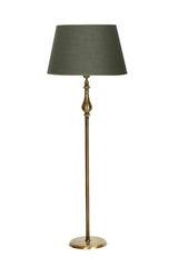 Tumbled Plated Retro Flat Single Leg Metal Floor Lamp Conical Green Khaki Headboard - Swordslife