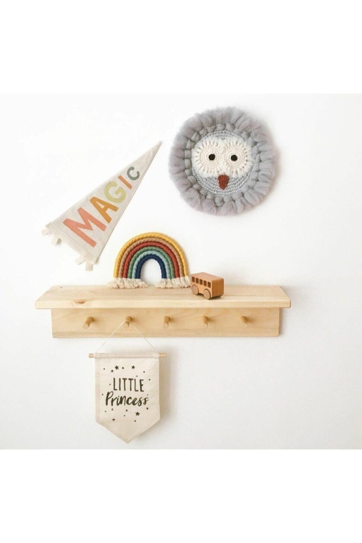 Wooden Decorative Hanging Shelf Baby Kids Room Shelf 60 cm - Swordslife