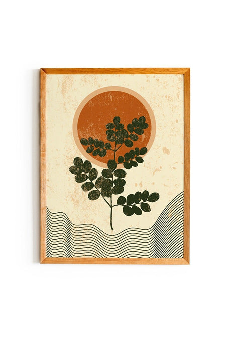 Ahşap Gerahmt Vintage-Soyut 3 Tischset Living Wall Dekor - Swordslife