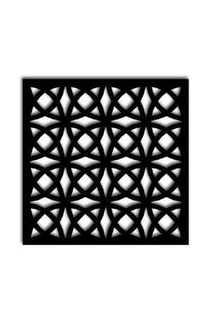 Wooden Room Divider/Separator/ Wall Panels Black Pattern - Swordslife