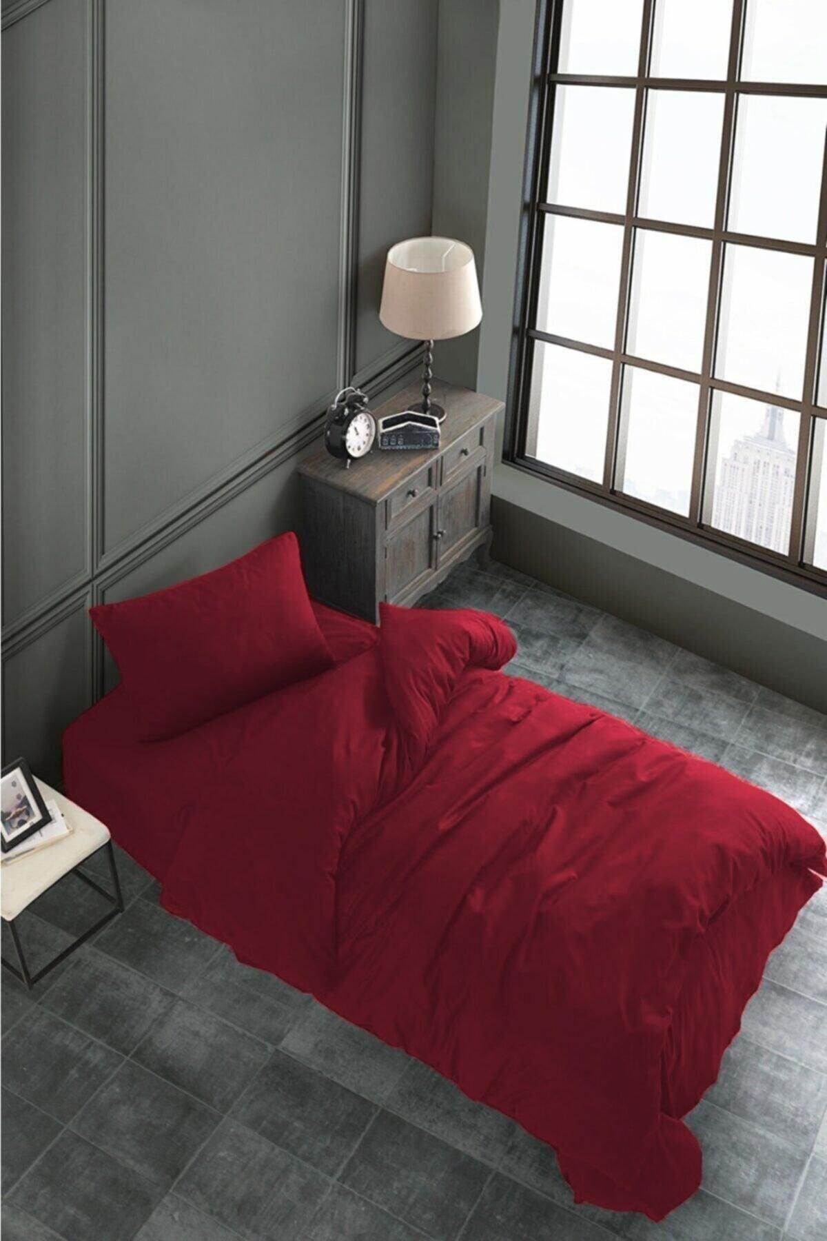 Akfil Cotton Claret Red Single Duvet Cover