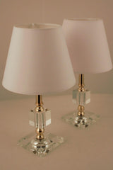 Akif Double Gold Crystal Lampshade White - Swordslife