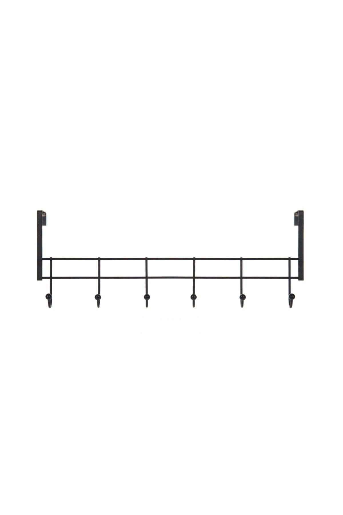 Akın Lux Eco 6 Pcs Hanger Behind The Door - Black