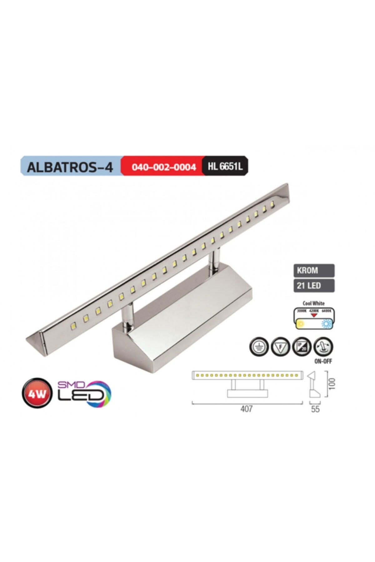 Albatros-4 4w Led Li Table Mirror Wall Sconce Warm