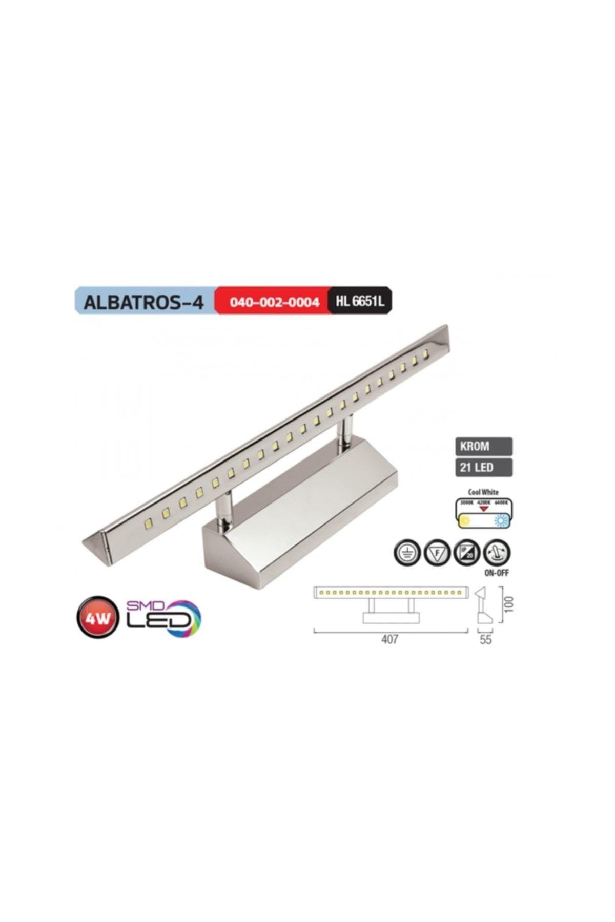 Albatros-4 4W Led Li Table Mirror Wall Sconce Warm