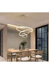 Albert Modern White 3 Triple White Led Chandelier - Swordslife