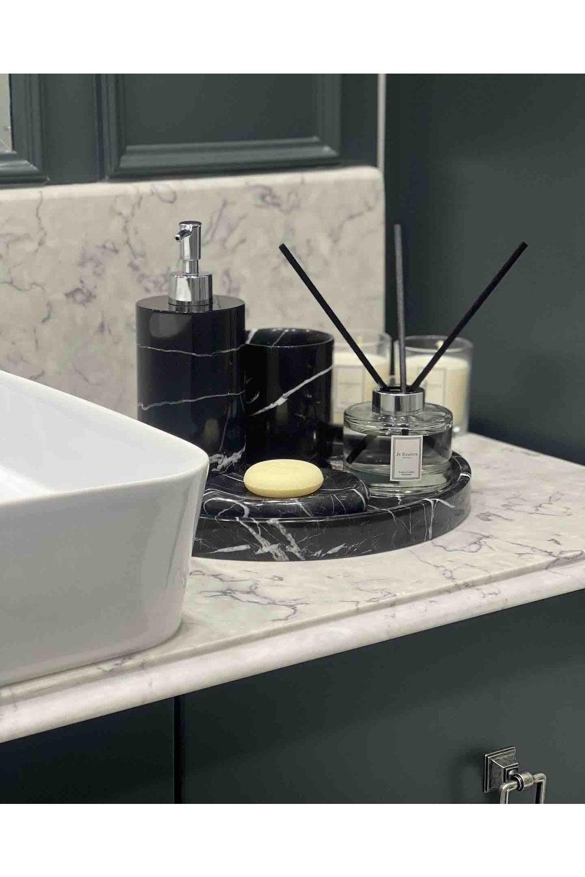 Alexander Black Marble Bathroom Set