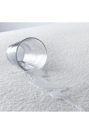 Mattress Fitted White Cotton Waterproof Mattress Protector Single Double Non Sweatproof Mattress Underlayment - Swordslife