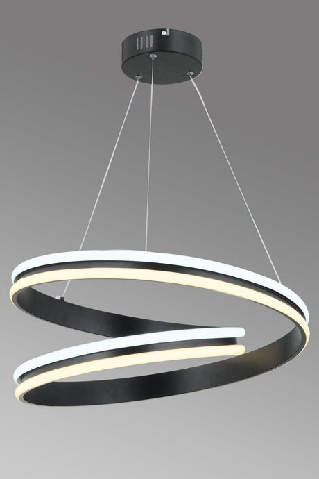 Alkım Black Modern 3 Color Light Led Chandelier - Swordslife