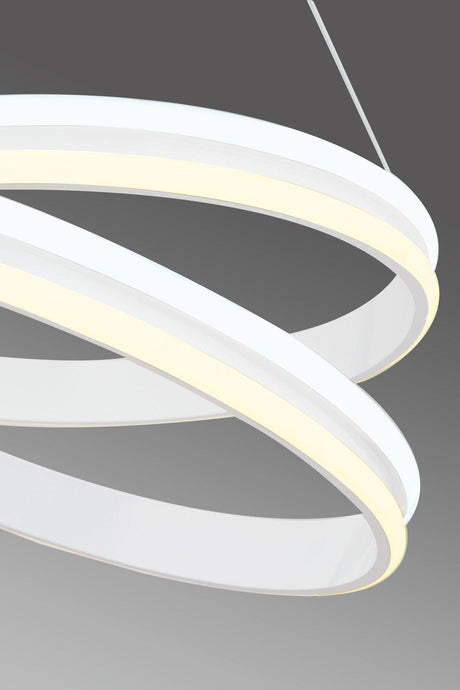 Alkım White Modern 3 Color Light Led Chandelier - Swordslife