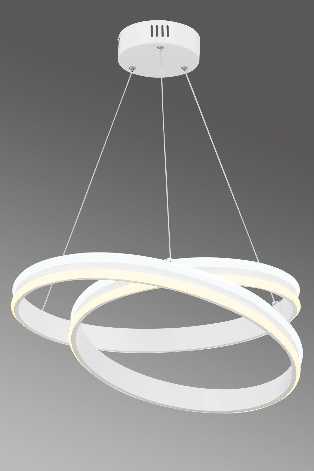Alkım White Modern 3 Color Light Led Chandelier - Swordslife