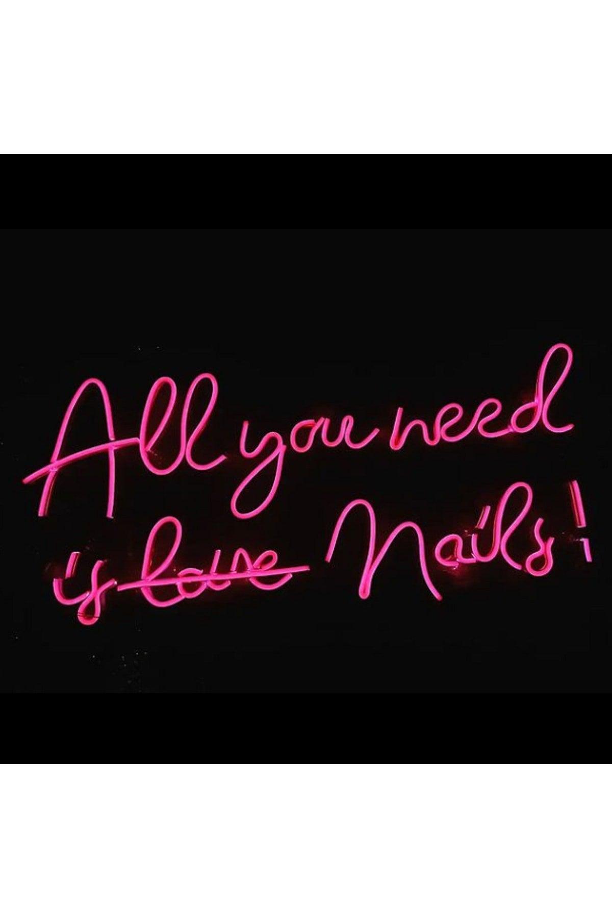All You Need Is Love Nails! Written Neon Led Decorative Graffiti - Swordslife