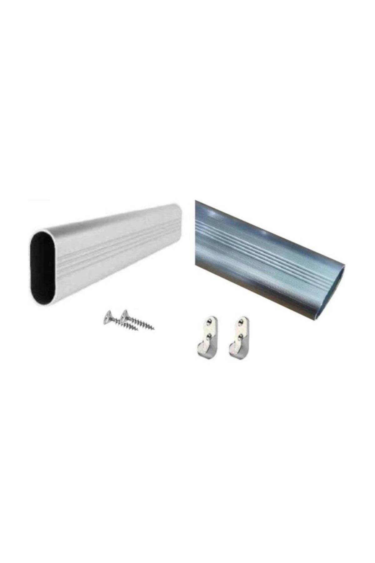 Aluminum 80 cm Length Pipe Hanger For Cabinet