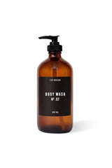 Amber Brown Glass Bottle Shower Gel Body Wash 500 Ml Black Label - Swordslife