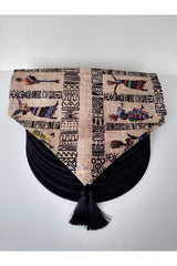 Placemat (6 Black Bottoms, 1 Ethnic African Women Patterned Runner) - Swordslife