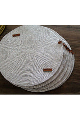 Placemat Coffee & Nescafe Coffee Table Set, 6 Pieces of Plate Coasters Machine Stitched - Swordslife