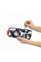 Anime Pattern Naruto Black And White Pencil Case And