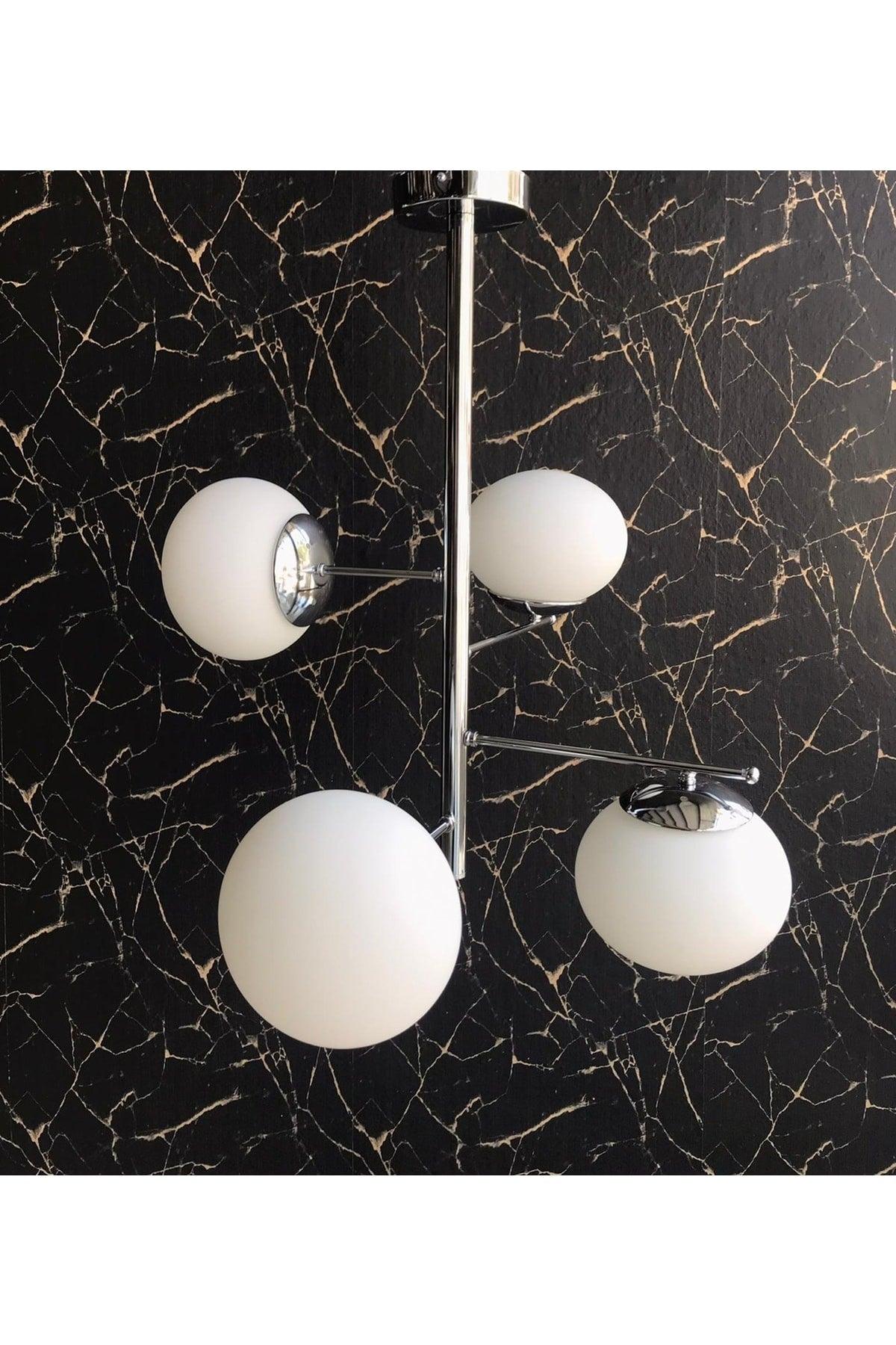 Antelona 4 Piece Chrome Color Chandelier - Swordslife