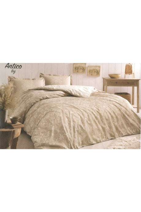 Antico Double Duvet Cover Set Beige - Swordslife