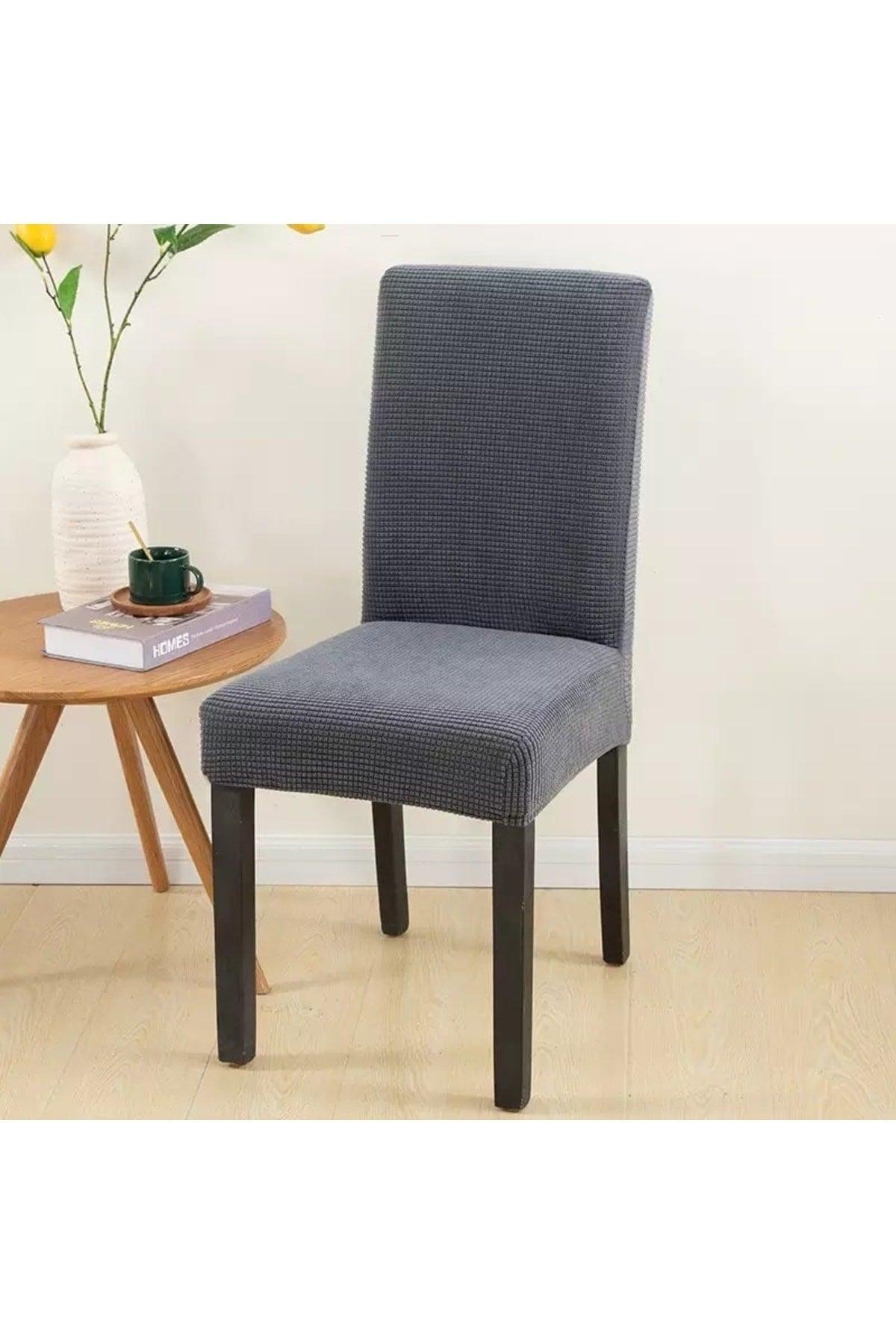 Anthracite Chair Cover Washable Lycra Flexible Elastic Chair Cover - Swordslife