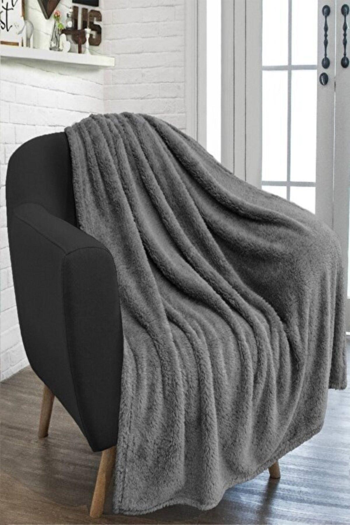 Anthracite Wellsoft Tv Blanket 100x170 cm Smoked - Swordslife