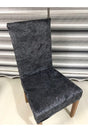 Antresit Color Standard Chair Cover Vein Patterned Digital Printed Velvet 1 Piece Elastic Cover - Swordslife