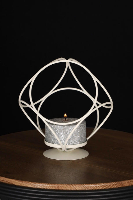 Aqua Candle Holder Model No:02 White - Swordslife