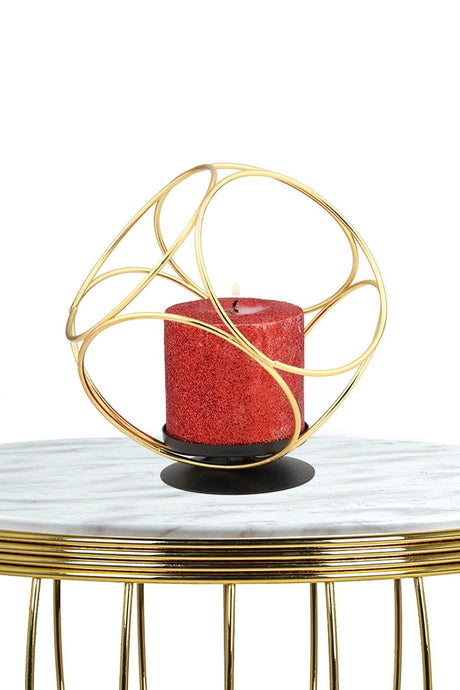 Aqua Candle Holder Model No:02 Gold - Swordslife