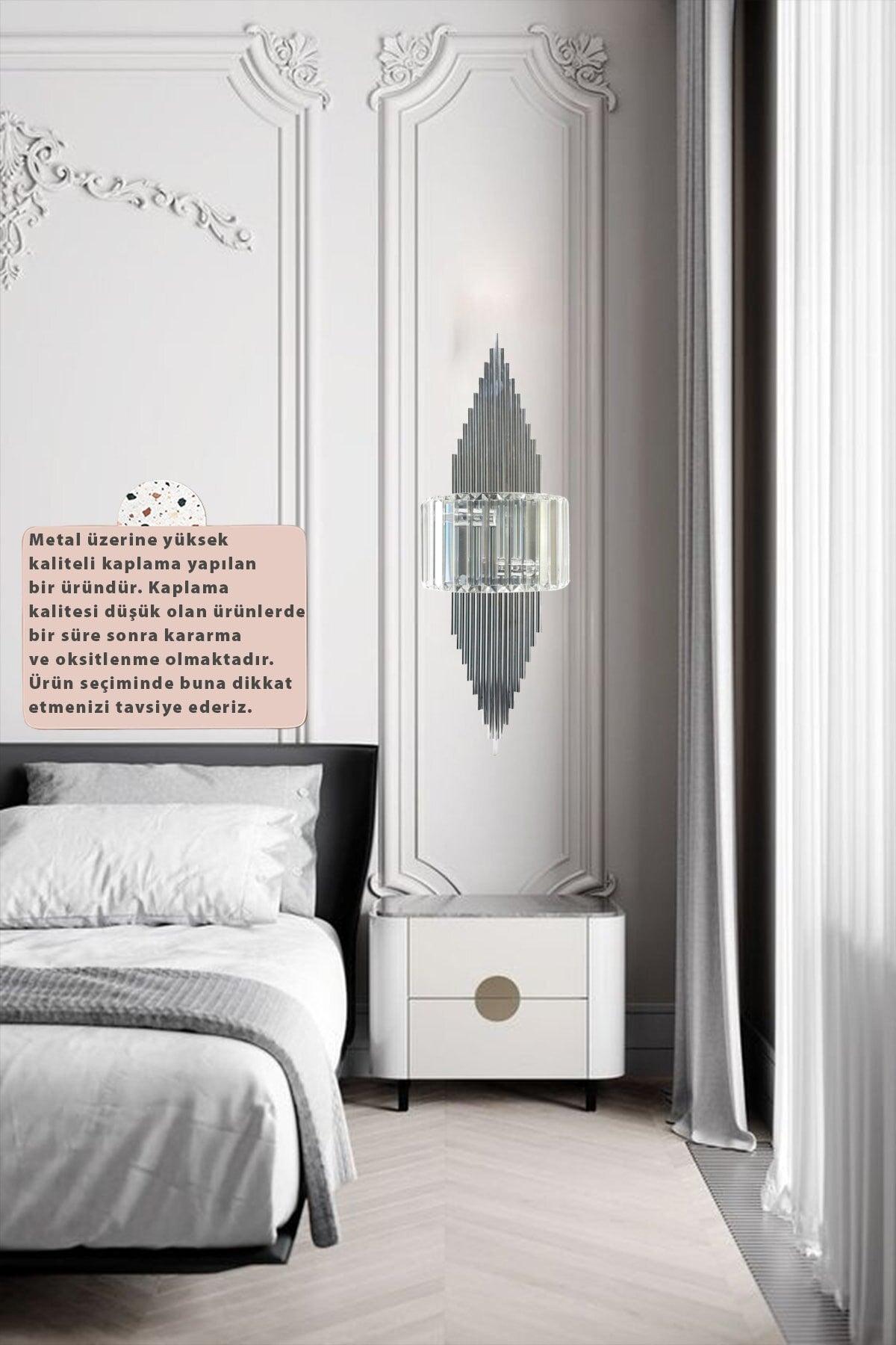 Arames Chrome Farb-Applikator Single Wall Lamp Salon Corridor Hotel Restaurant Dekorative Appliques - Swordslife
