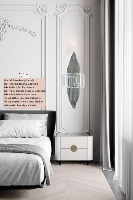 Arames Chrome Farb-Applikator Single Wall Lamp Salon Corridor Hotel Restaurant Dekorative Appliques - Swordslife