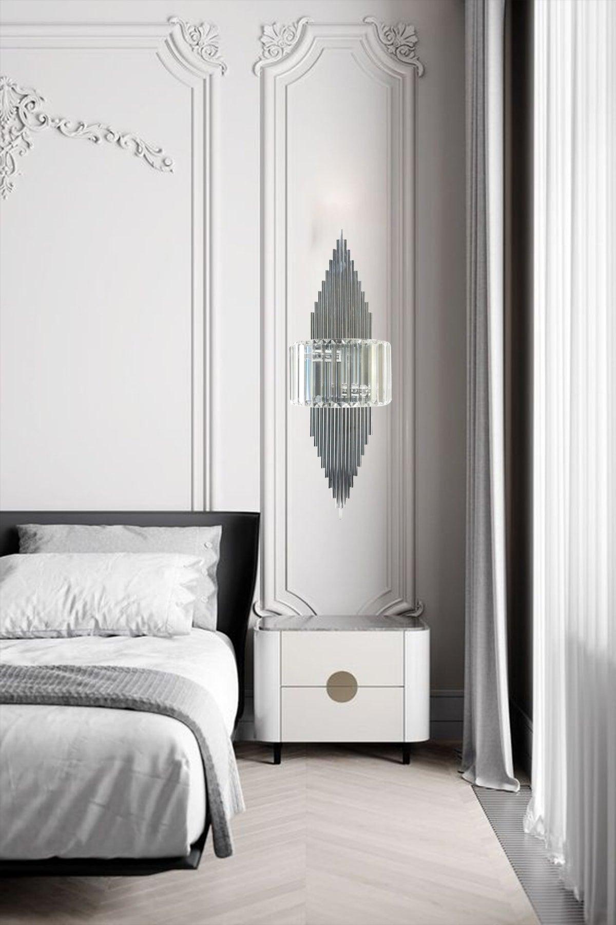 Arames Chrome Farb-Applikator Single Wall Lamp Salon Corridor Hotel Restaurant Dekorative Appliques - Swordslife