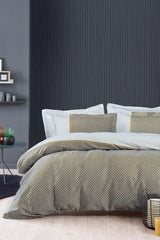 Arch Oversized Satin Duvet Cover Set - Gray - Swordslife