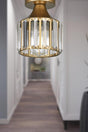 Arel Crystal Ceiling Mount Single Chandelier Tumbled - Swordslife