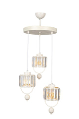 Arin 3rd Lux Crystal White Tray Chandelier - Swordslife