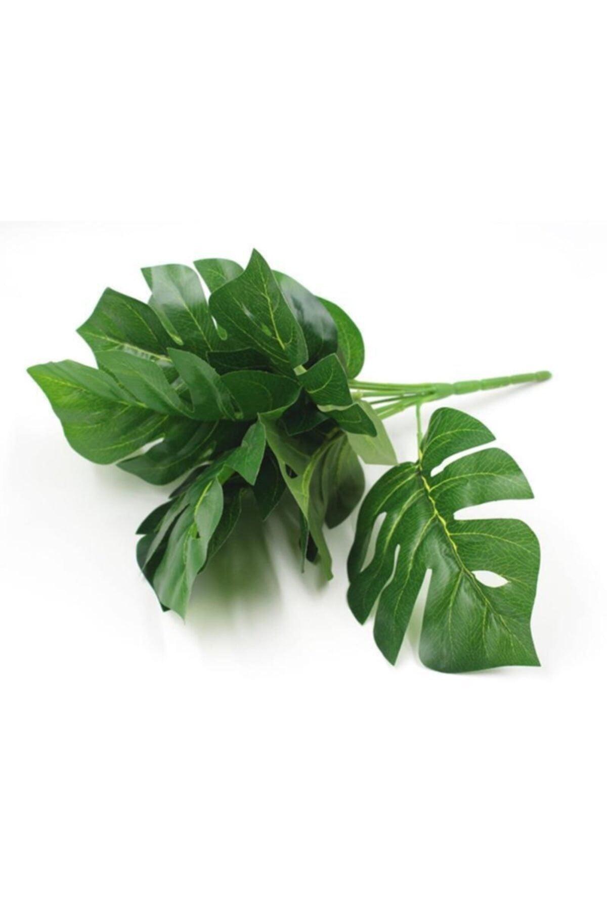 Artificial Flower Bunch Monstera 35cm 9 Branch Artificial Plant - Swordslife