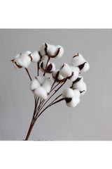 Artificial Cotton Branches - 10 Pcs - Swordslife