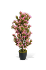 Artificial Flower Black Potted Pink Jams Tree 55cm - Swordslife