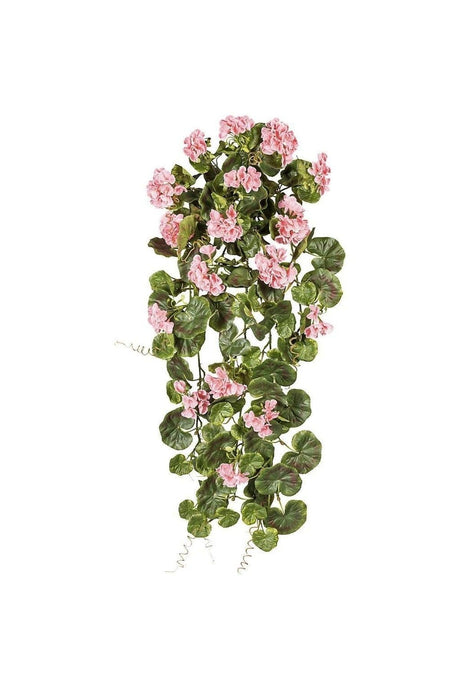 Artificial Flower Hanging Geranium 80cm 1st Quality Pink - Swordslife